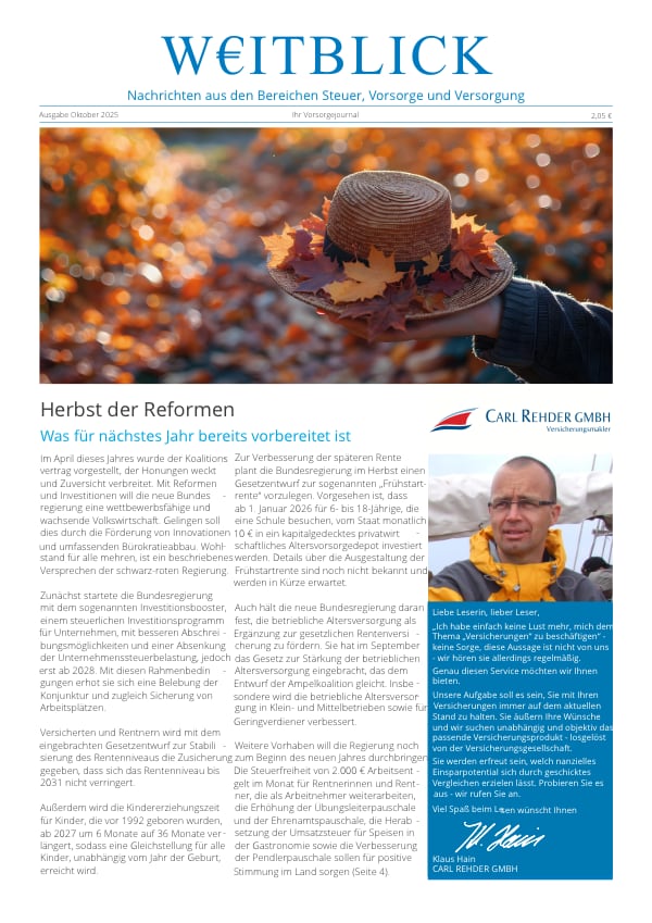 Weitblick Oktober 2025