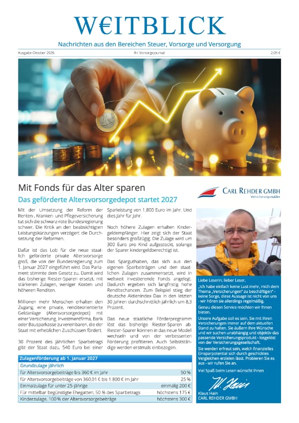 Unser Kundenmagazin Weitblick